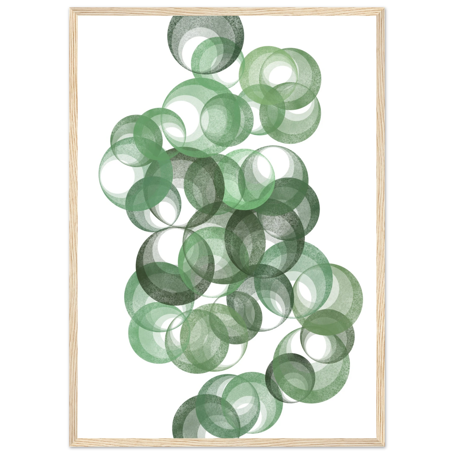 Grass roots art print in a White frame size A2 (42 x 59.4  cm) affordable wall art by Art Aunty NZ