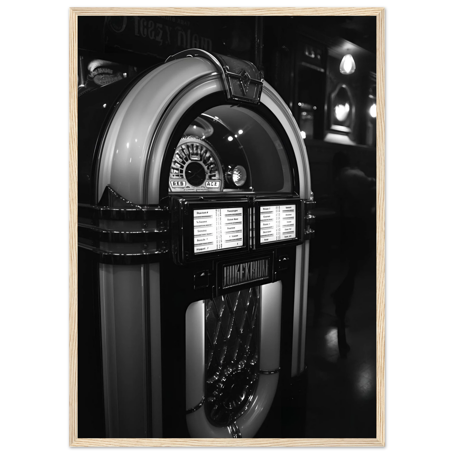 Dance with me art print in a Wood frame size A1 (59.4 x 84.1  cm) affordable wall art by Art Aunty NZ