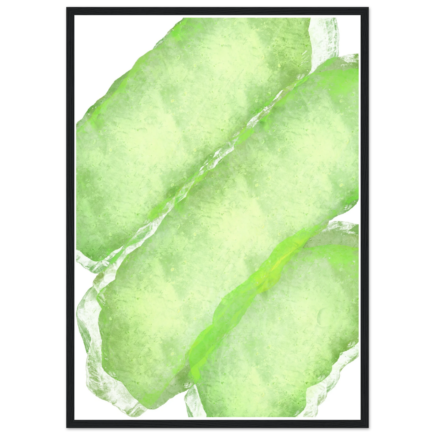 Extasy art print in a White frame size A1 (59.4 x 84.1  cm) affordable wall art by Art Aunty NZ