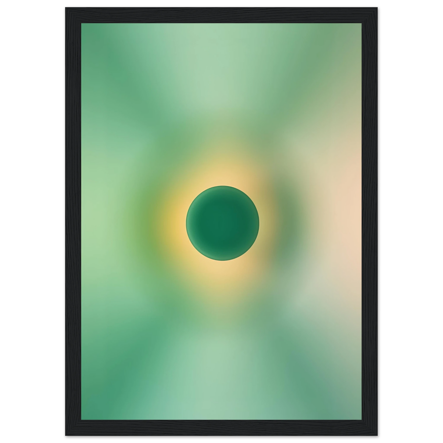 Earth art print in a Black frame size 21x29.7 cm / 8x12" affordable wall art by Art Aunty NZ