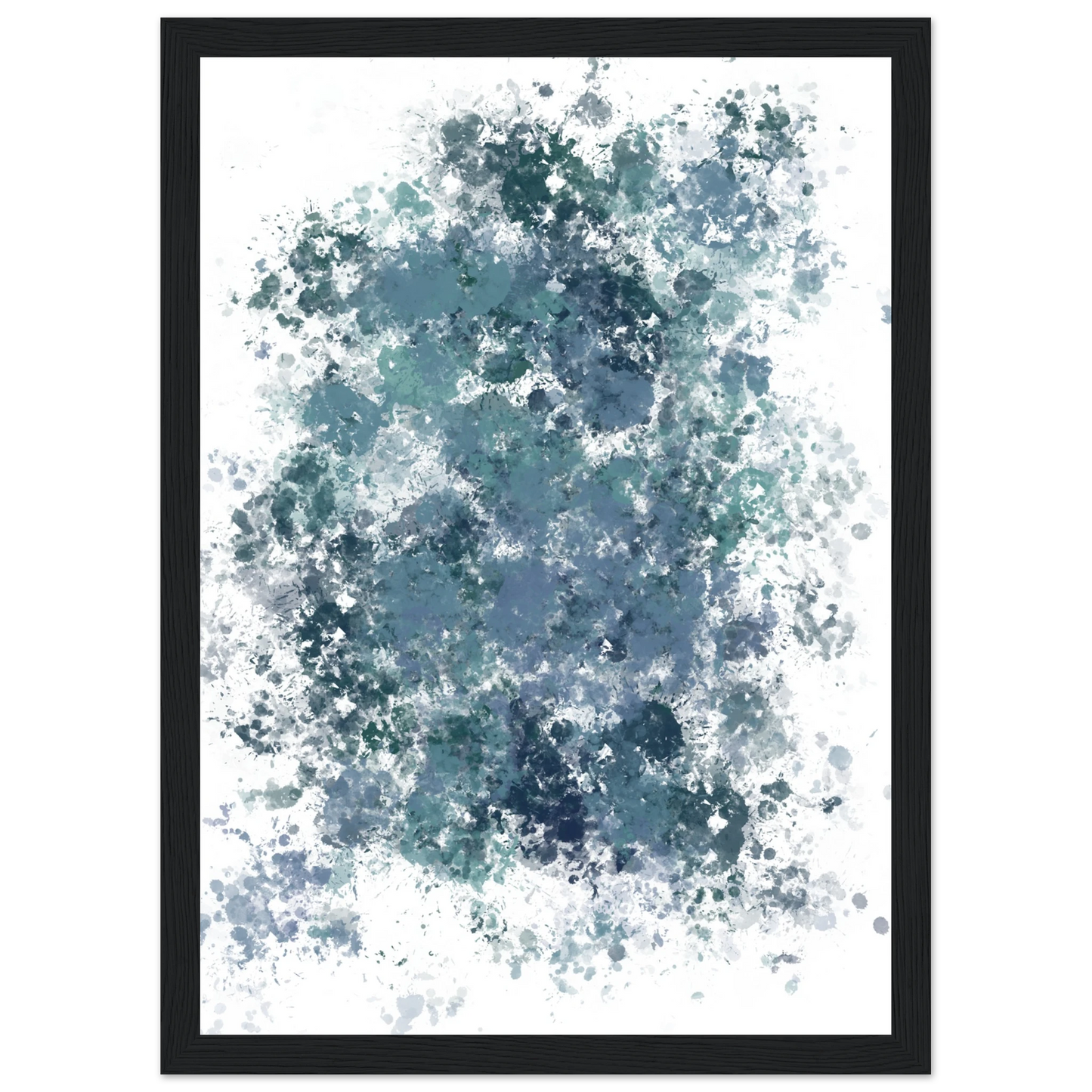 Explode art print in a Wood frame size 21x29.7 cm / 8x12" affordable wall art by Art Aunty NZ
