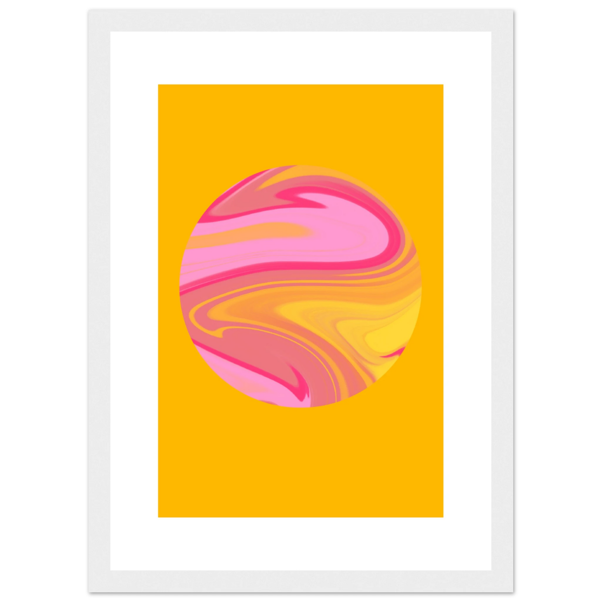 Name art print in a Wood frame size A2 (42 x 59.4  cm) affordable wall art by Art Aunty NZ