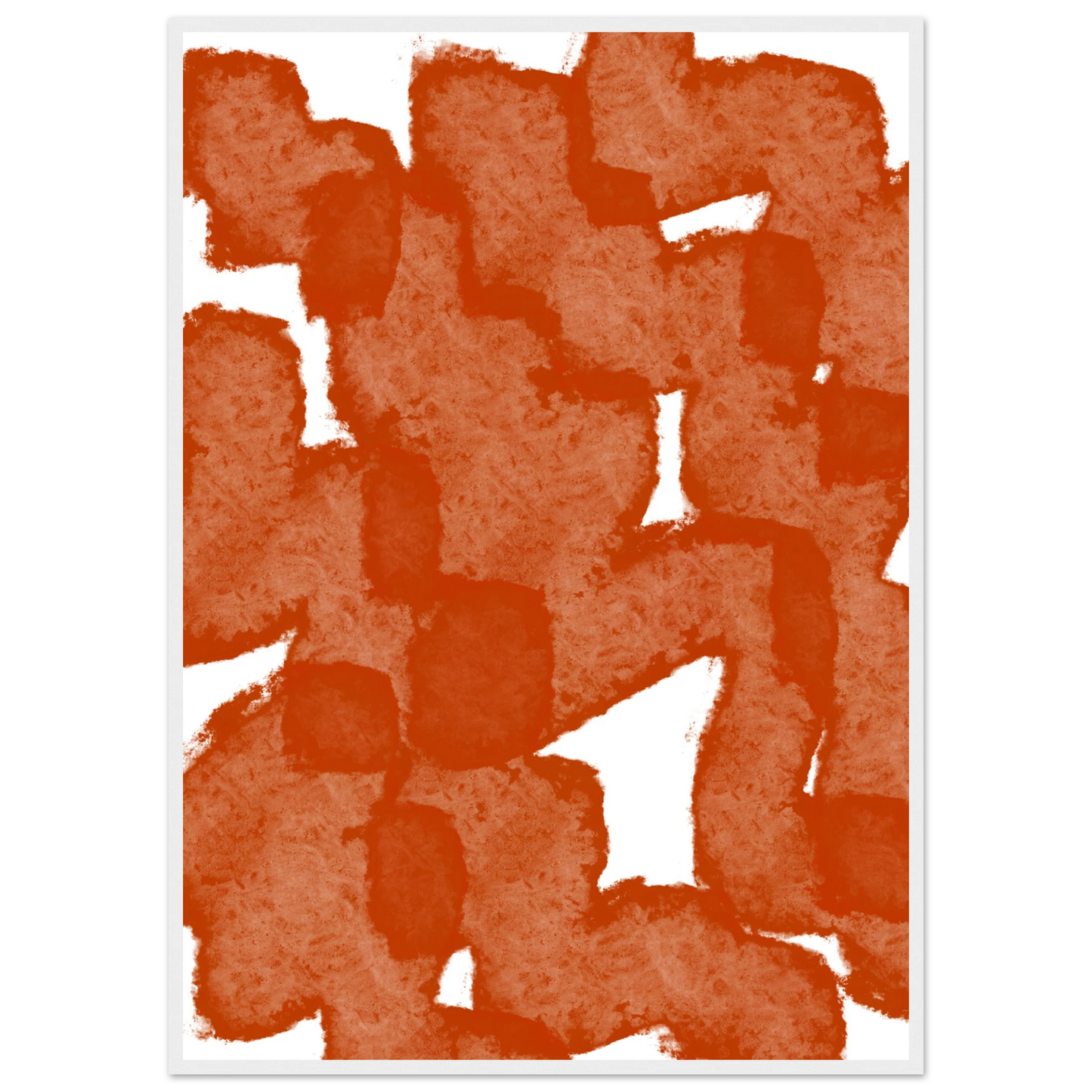 Autumn art print in a White frame size 21x29.7 cm / 8x12" affordable wall art by Art Aunty NZ