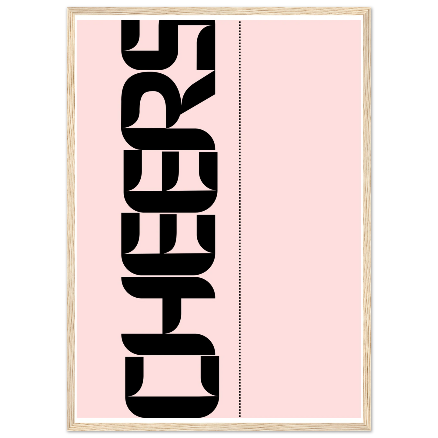 Blush 1 art print in a White frame size A1 (59.4 x 84.1  cm) affordable wall art by Art Aunty NZ