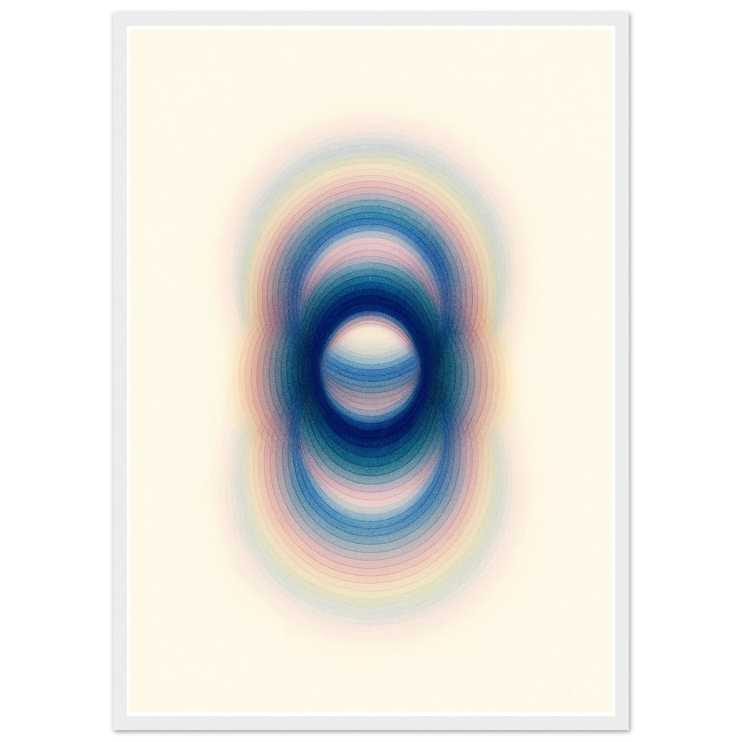 Trance art print in a Black frame size 21x29.7 cm / 8x12" affordable wall art by Art Aunty NZ