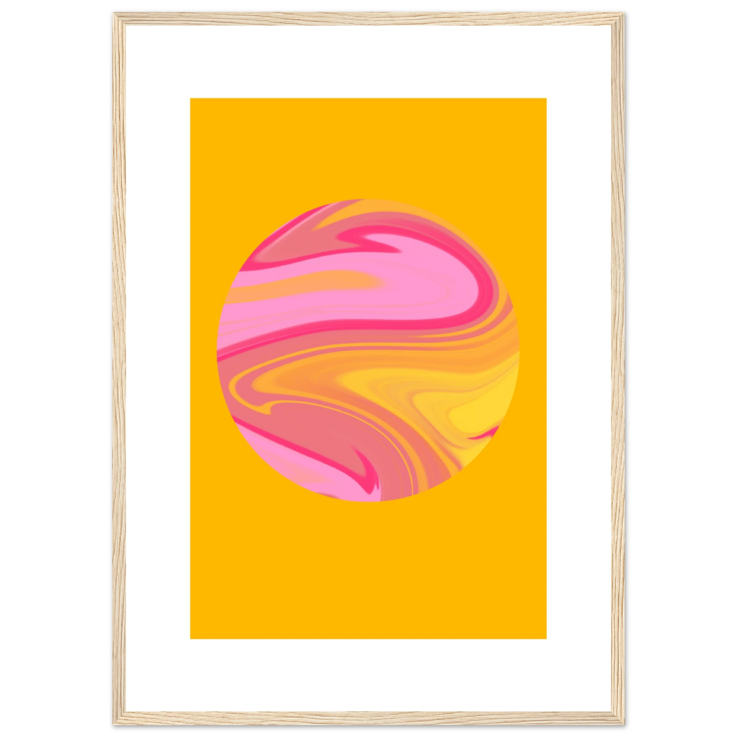 Name art print in a Black frame size A2 (42 x 59.4  cm) affordable wall art by Art Aunty NZ