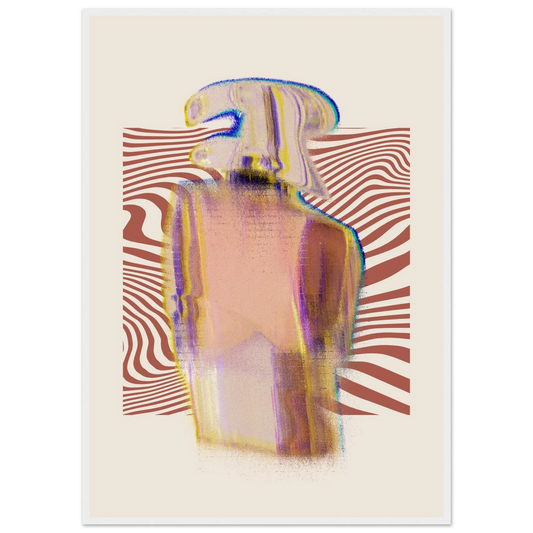 Halt art print in a White frame size 21x29.7 cm / 8x12" affordable wall art by Art Aunty NZ