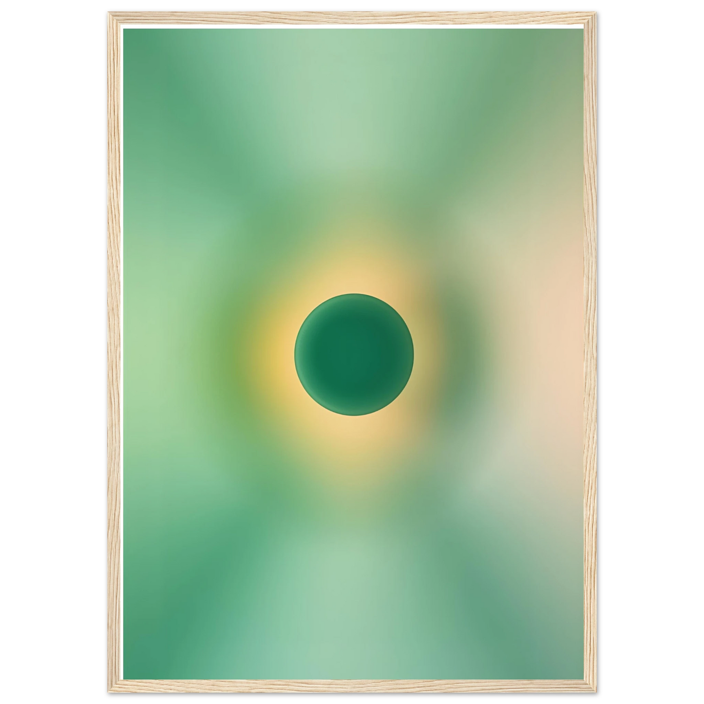 Earth art print in a Black frame size A2 (42 x 59.4  cm) affordable wall art by Art Aunty NZ