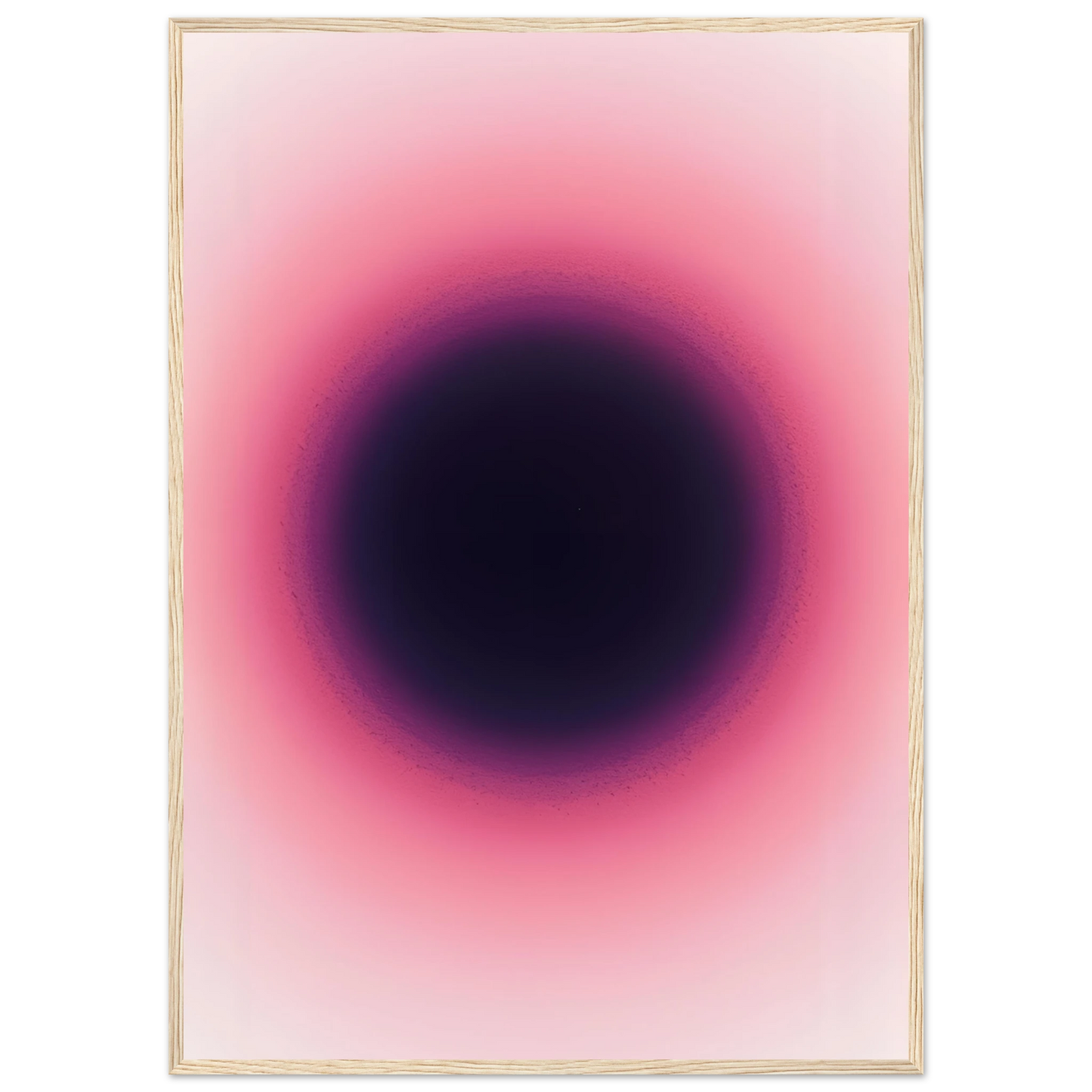 Abstract pink purple gradient art print by anya trut modern wall decor in various sizes frames art print in a Black frame size A1 (59.4 x 84.1  cm) affordable wall art by Art Aunty NZ