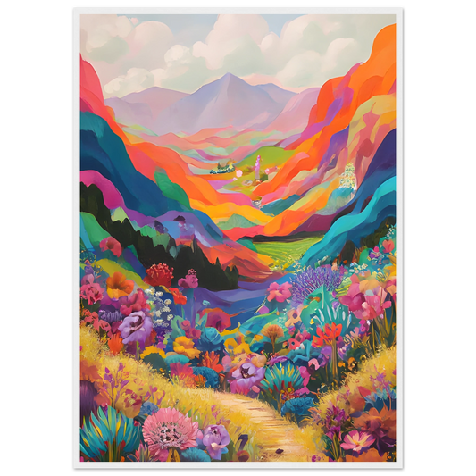 4pm vibrant martini glass art print by anya trut minimalist elegance for modern spaces art print in a White frame size 21x29.7 cm / 8x12" affordable wall art by Art Aunty NZ