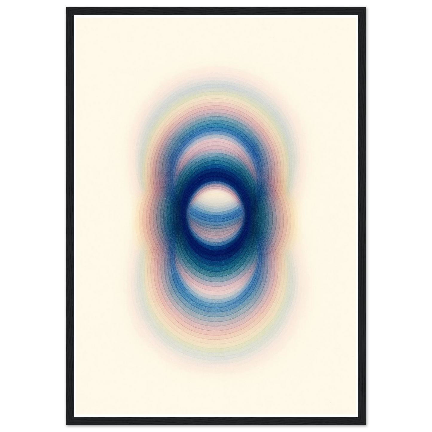 Trance art print in a Wood frame size A2 (42 x 59.4  cm) affordable wall art by Art Aunty NZ