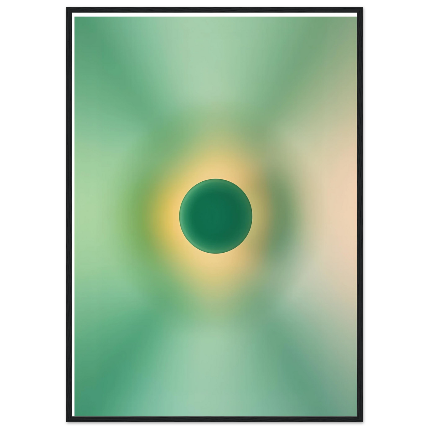 Earth art print in a White frame size A2 (42 x 59.4  cm) affordable wall art by Art Aunty NZ