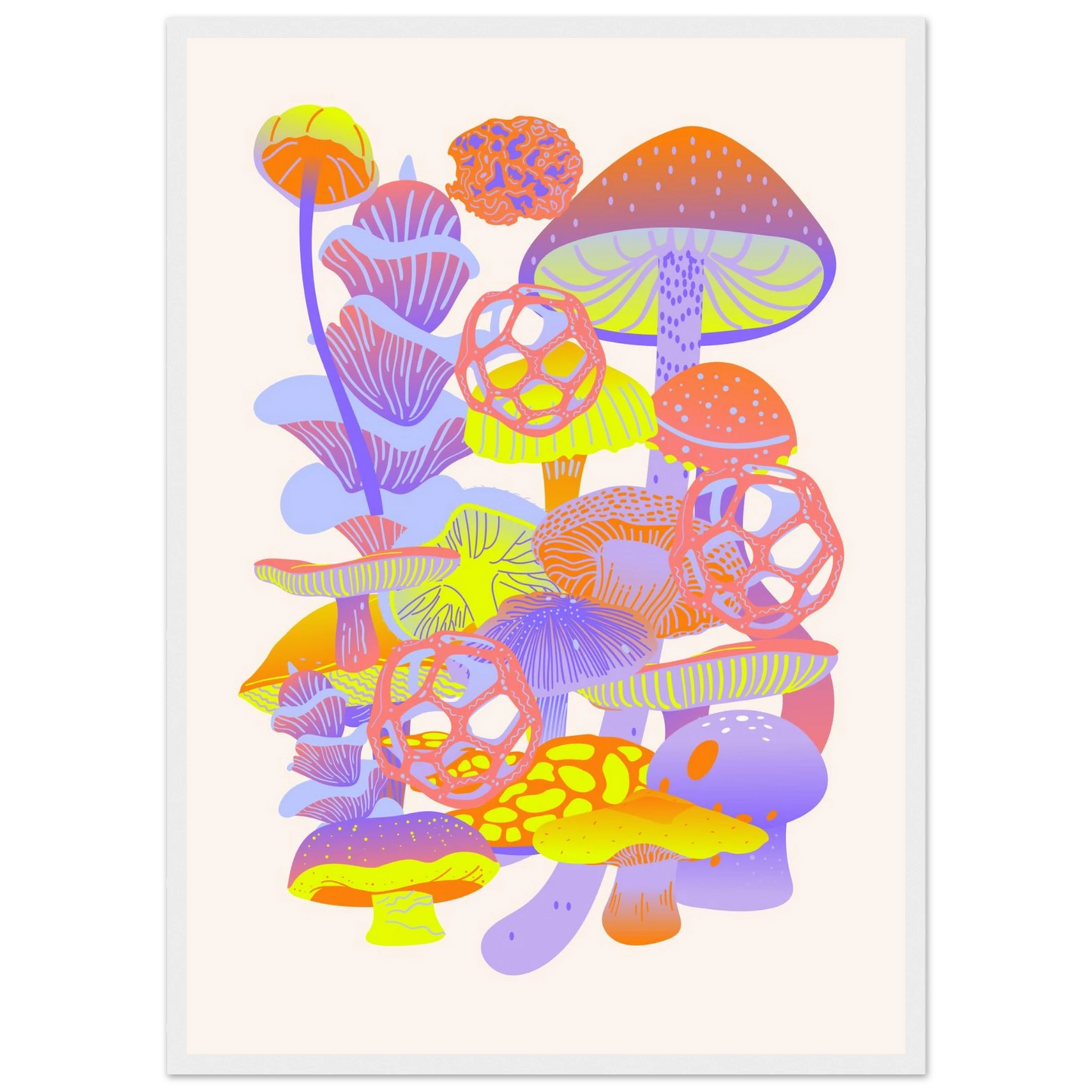 Alice art print in a White frame size A1 (59.4 x 84.1  cm) affordable wall art by Art Aunty NZ