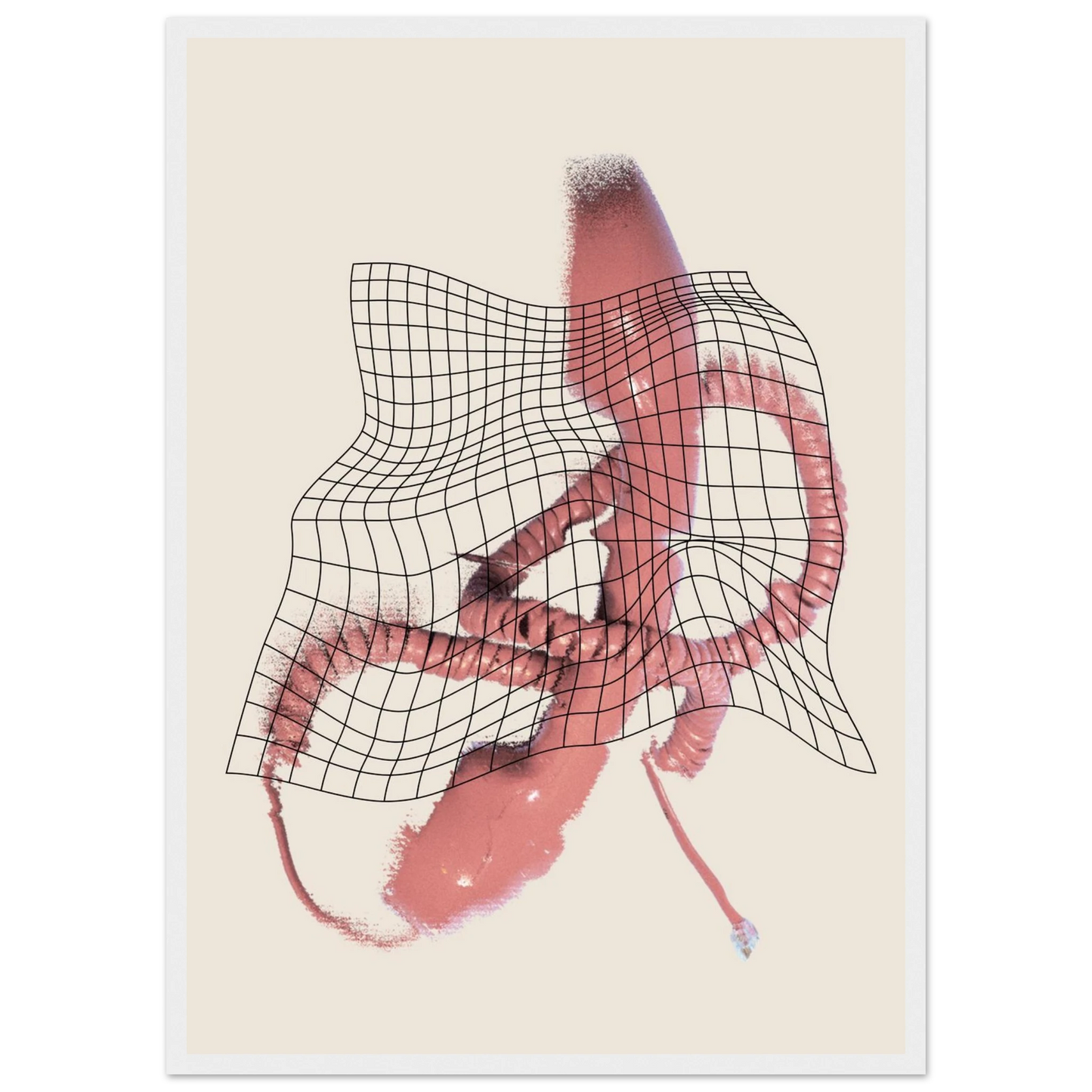 Betty calling art print in a White frame size A1 (59.4 x 84.1  cm) affordable wall art by Art Aunty NZ