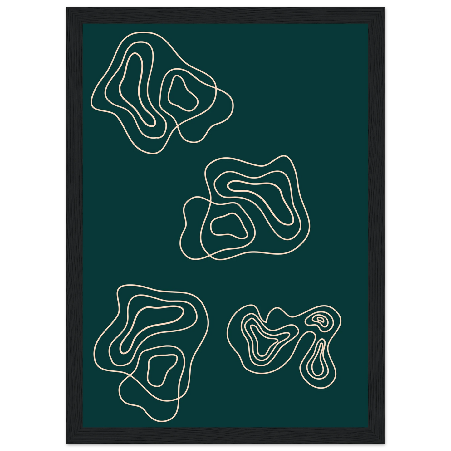 Telling art print in a Black frame size 21x29.7 cm / 8x12" affordable wall art by Art Aunty NZ