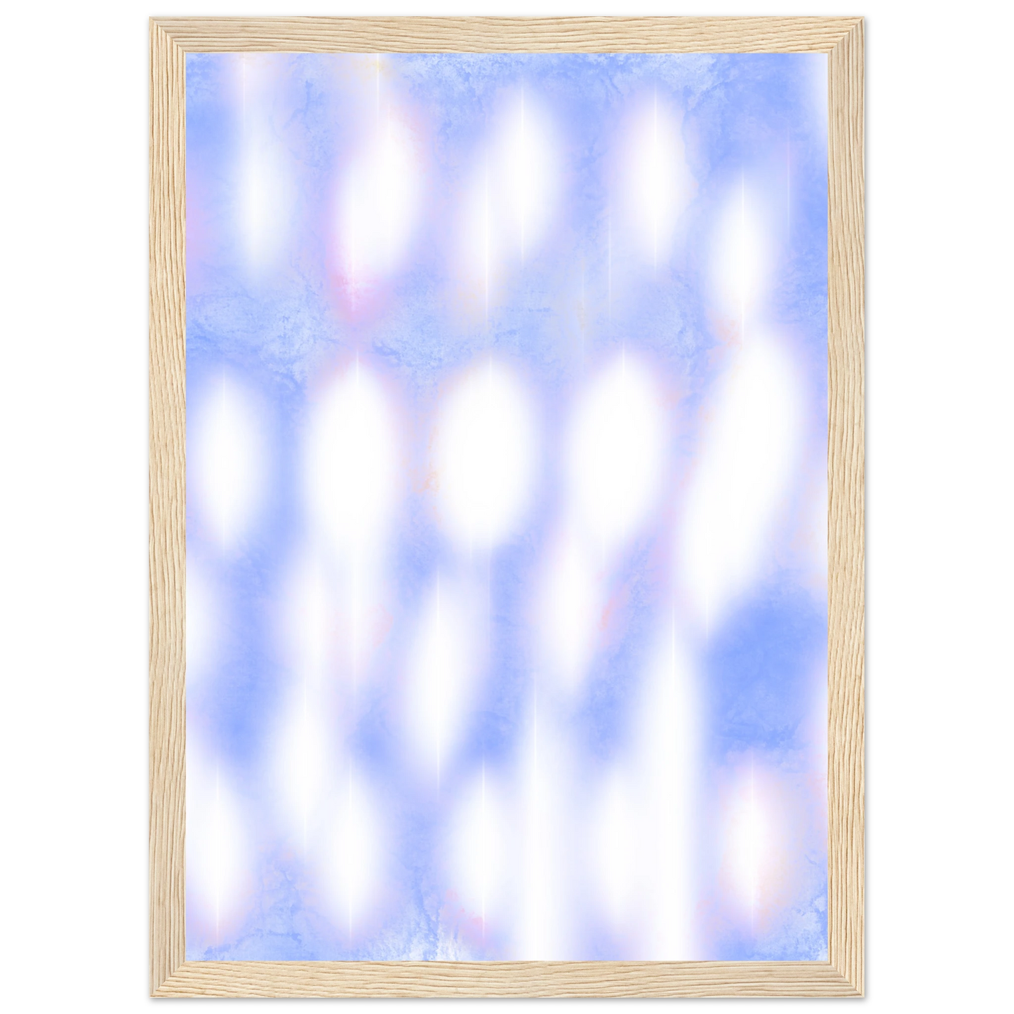 Azure 1 art print in a White frame size A1 (59.4 x 84.1  cm) affordable wall art by Art Aunty NZ