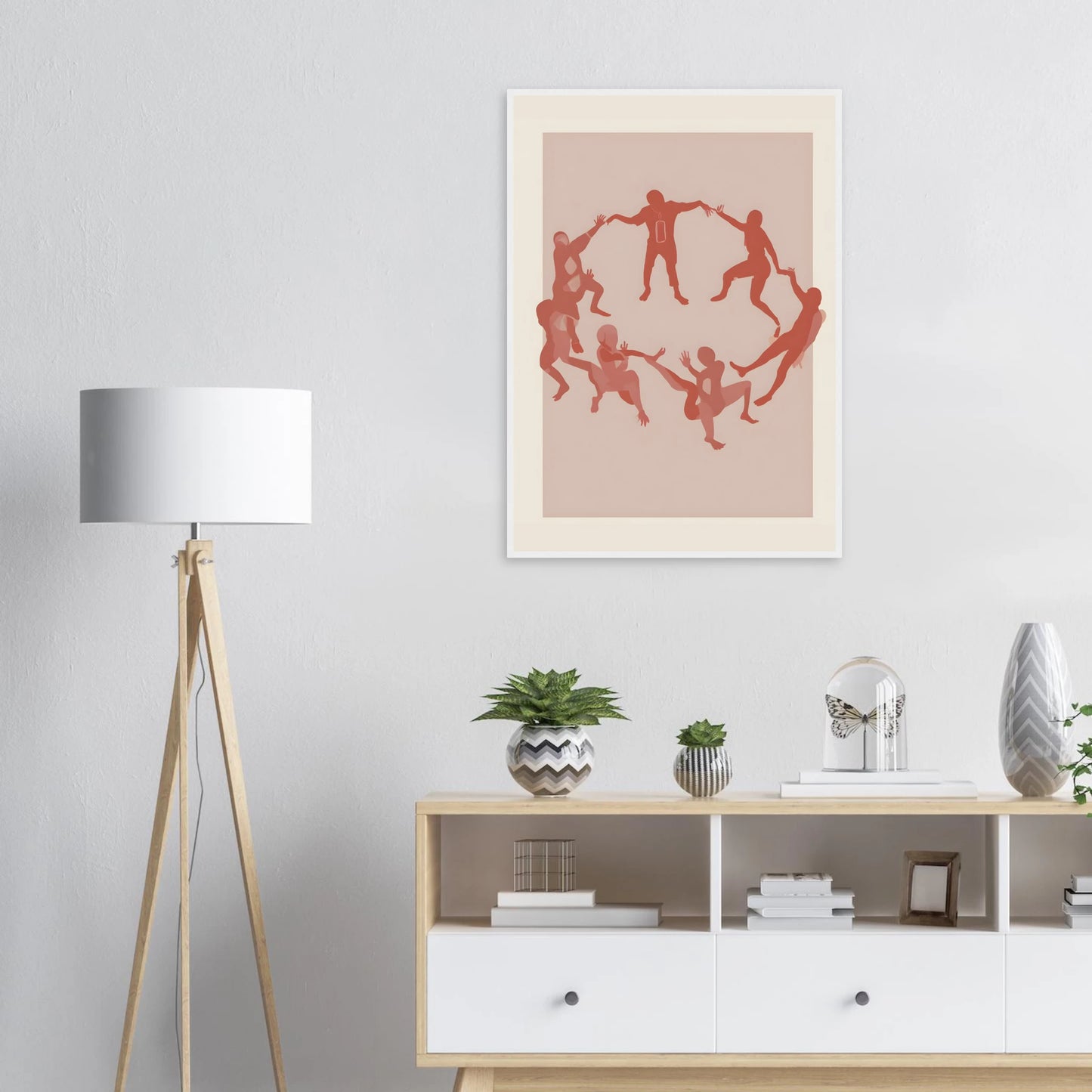 Unity in motion by anya trut modern figurative art print available in multiple sizes and frames art print in a  size  affordable wall art by Art Aunty NZ