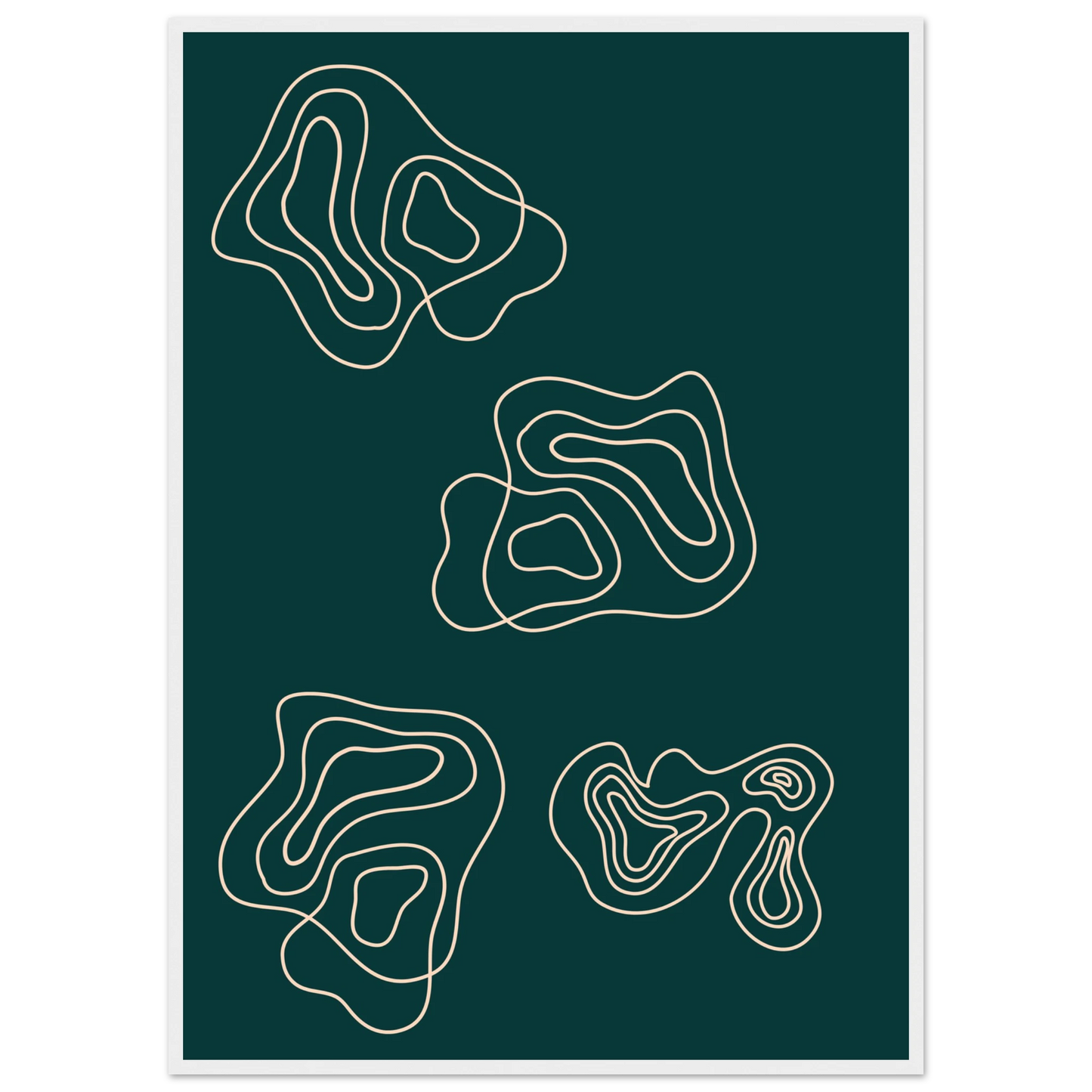 Telling art print in a White frame size 21x29.7 cm / 8x12" affordable wall art by Art Aunty NZ