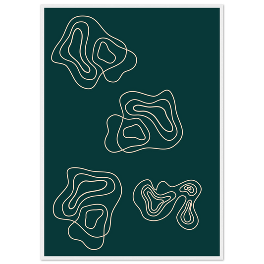 Telling art print in a White frame size 21x29.7 cm / 8x12" affordable wall art by Art Aunty NZ