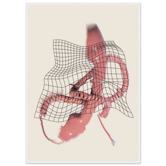 Betty calling art print in a White frame size 21x29.7 cm / 8x12" affordable wall art by Art Aunty NZ