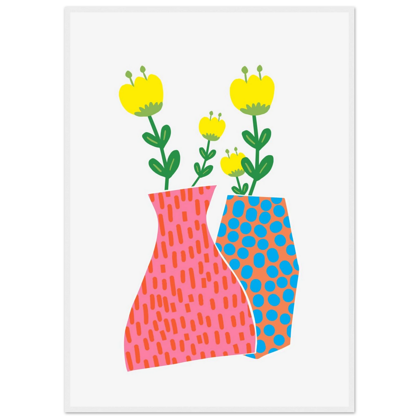 Maria art print in a White frame size 21x29.7 cm / 8x12" affordable wall art by Art Aunty NZ