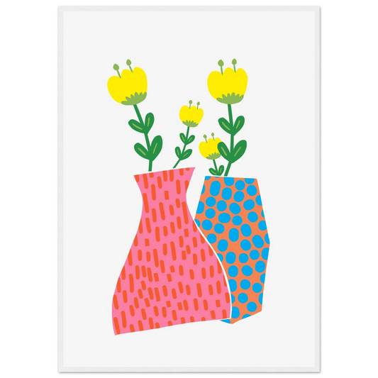 Maria art print in a White frame size 21x29.7 cm / 8x12" affordable wall art by Art Aunty NZ