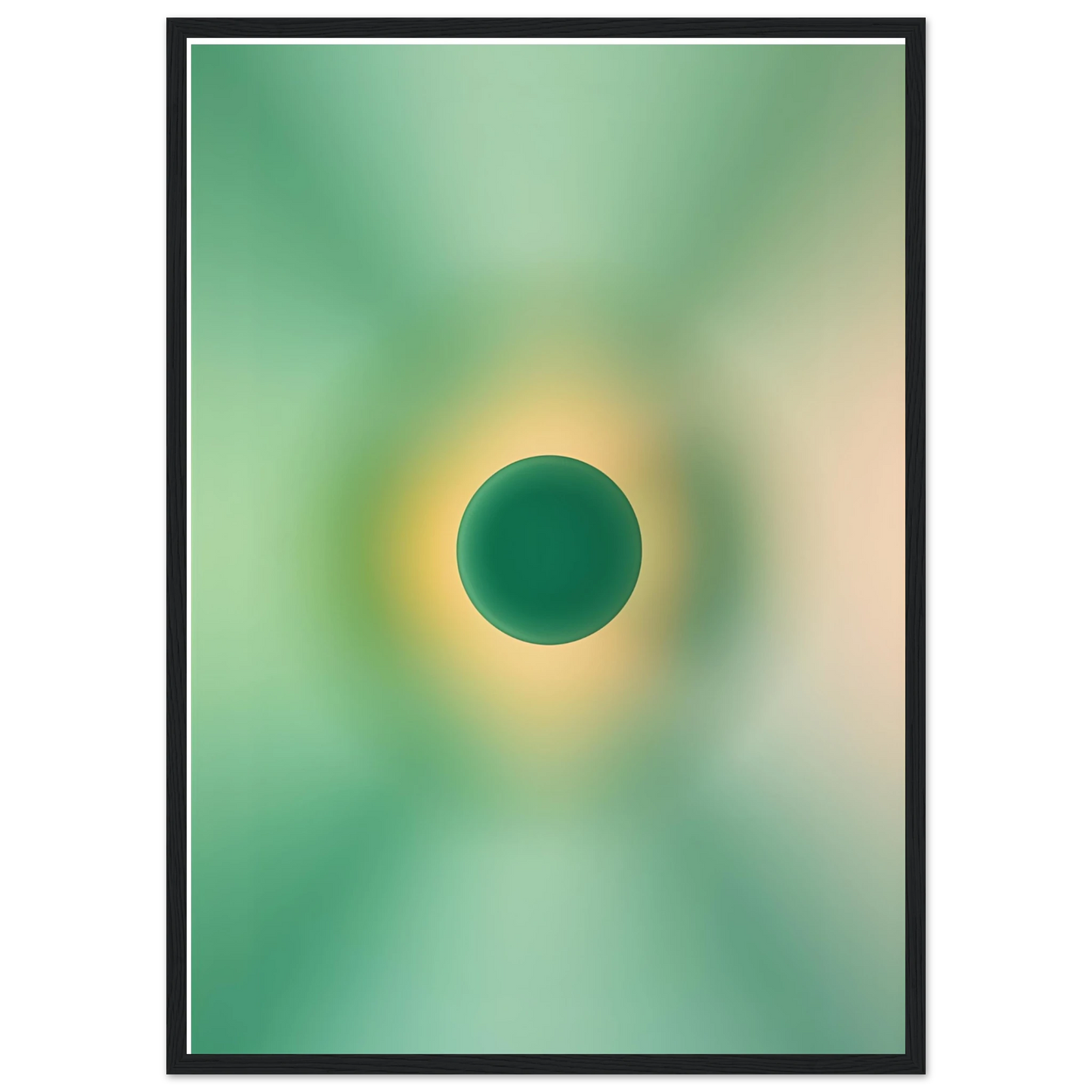 Earth art print in a Wood frame size A1 (59.4 x 84.1  cm) affordable wall art by Art Aunty NZ