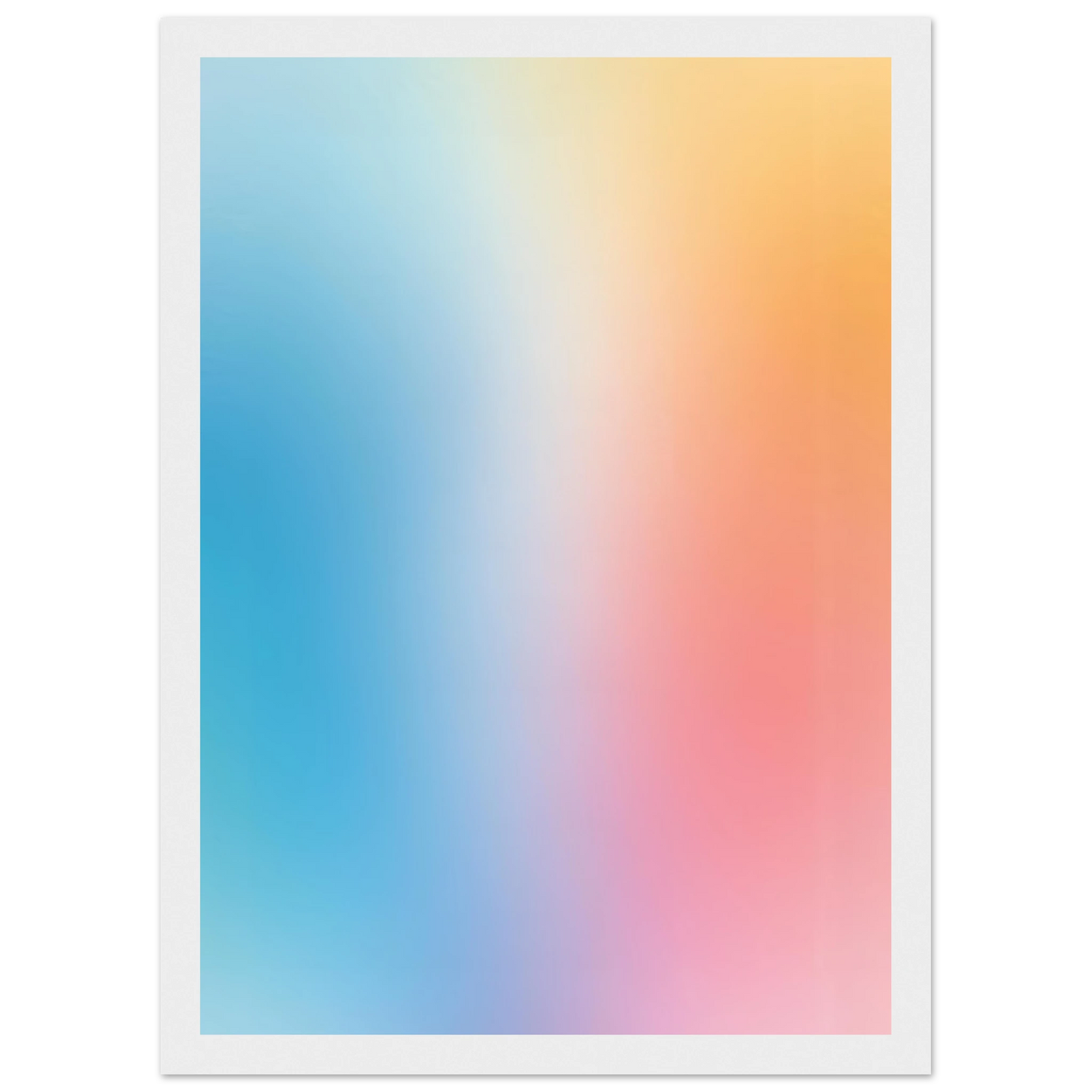 Rise art print in a Wood frame size A1 (59.4 x 84.1  cm) affordable wall art by Art Aunty NZ