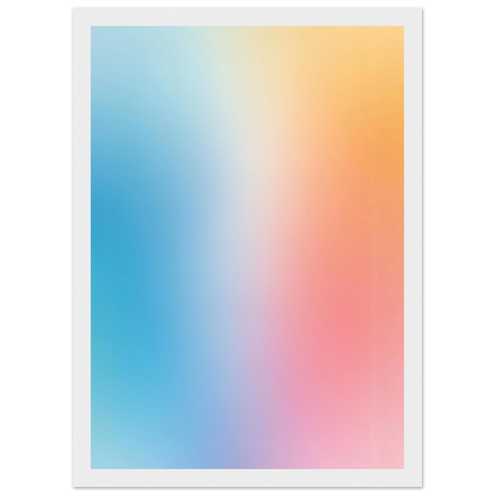 Rise art print in a Wood frame size A1 (59.4 x 84.1  cm) affordable wall art by Art Aunty NZ