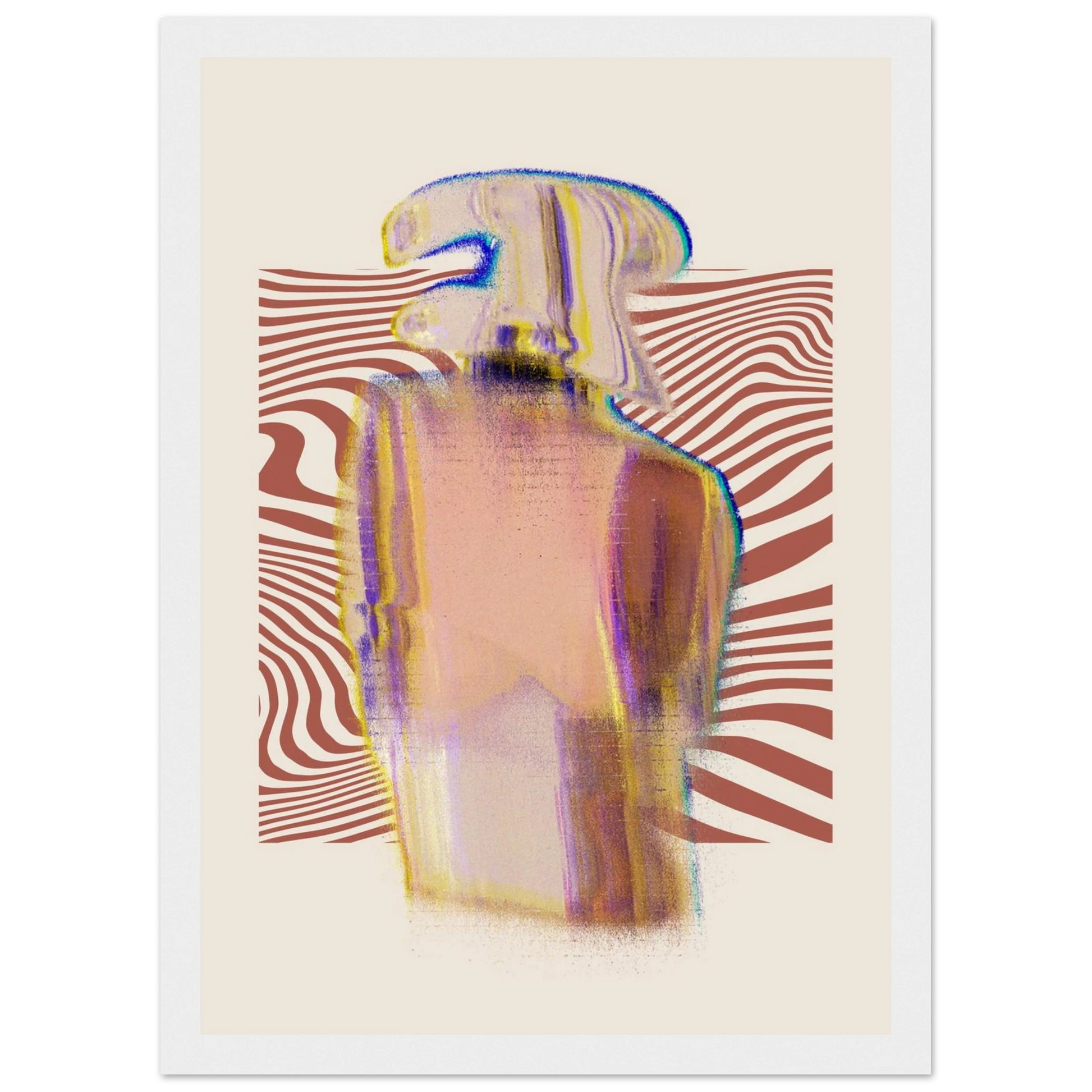 Halt art print in a Wood frame size A1 (59.4 x 84.1  cm) affordable wall art by Art Aunty NZ