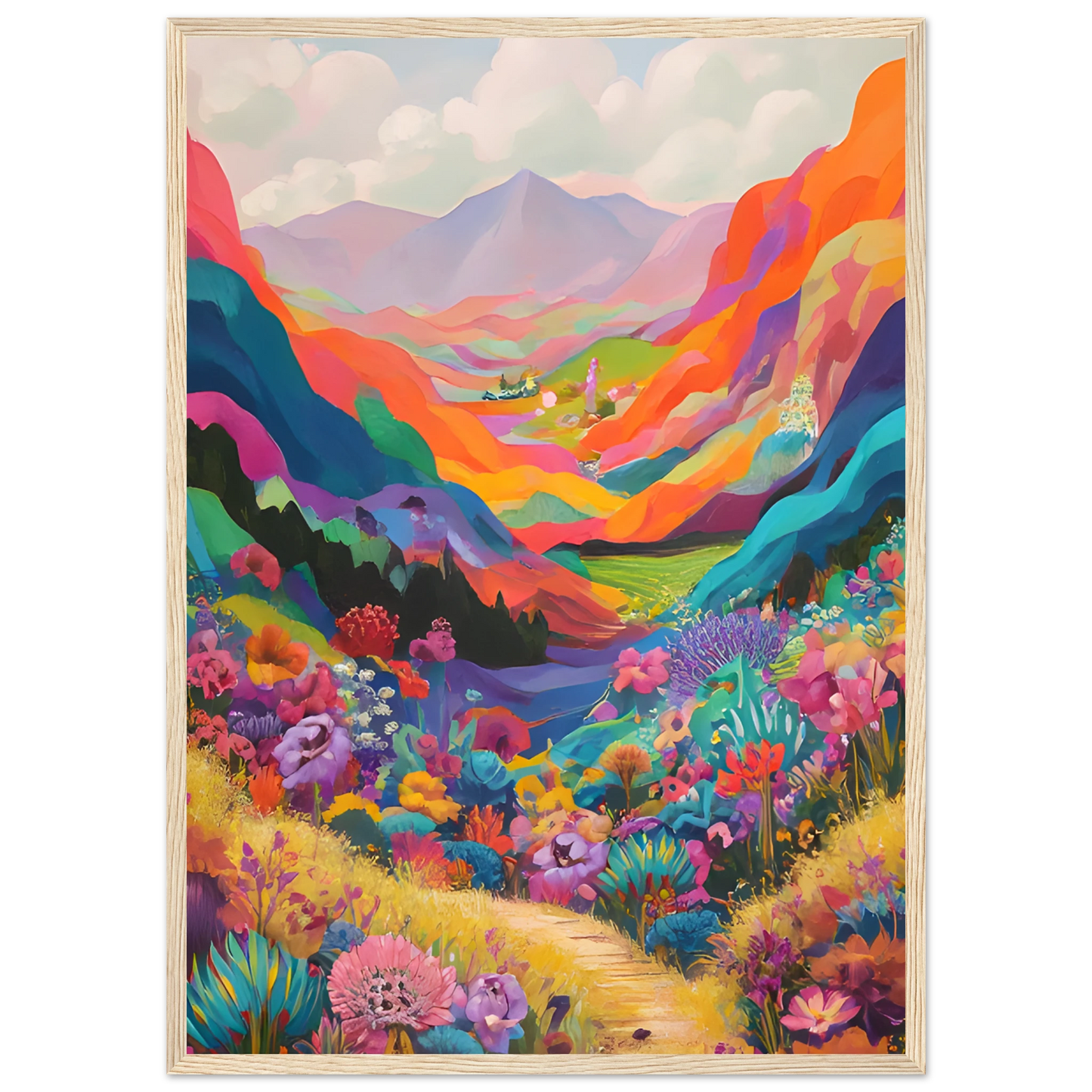 4pm vibrant martini glass art print by anya trut minimalist elegance for modern spaces art print in a Black frame size A2 (42 x 59.4  cm) affordable wall art by Art Aunty NZ