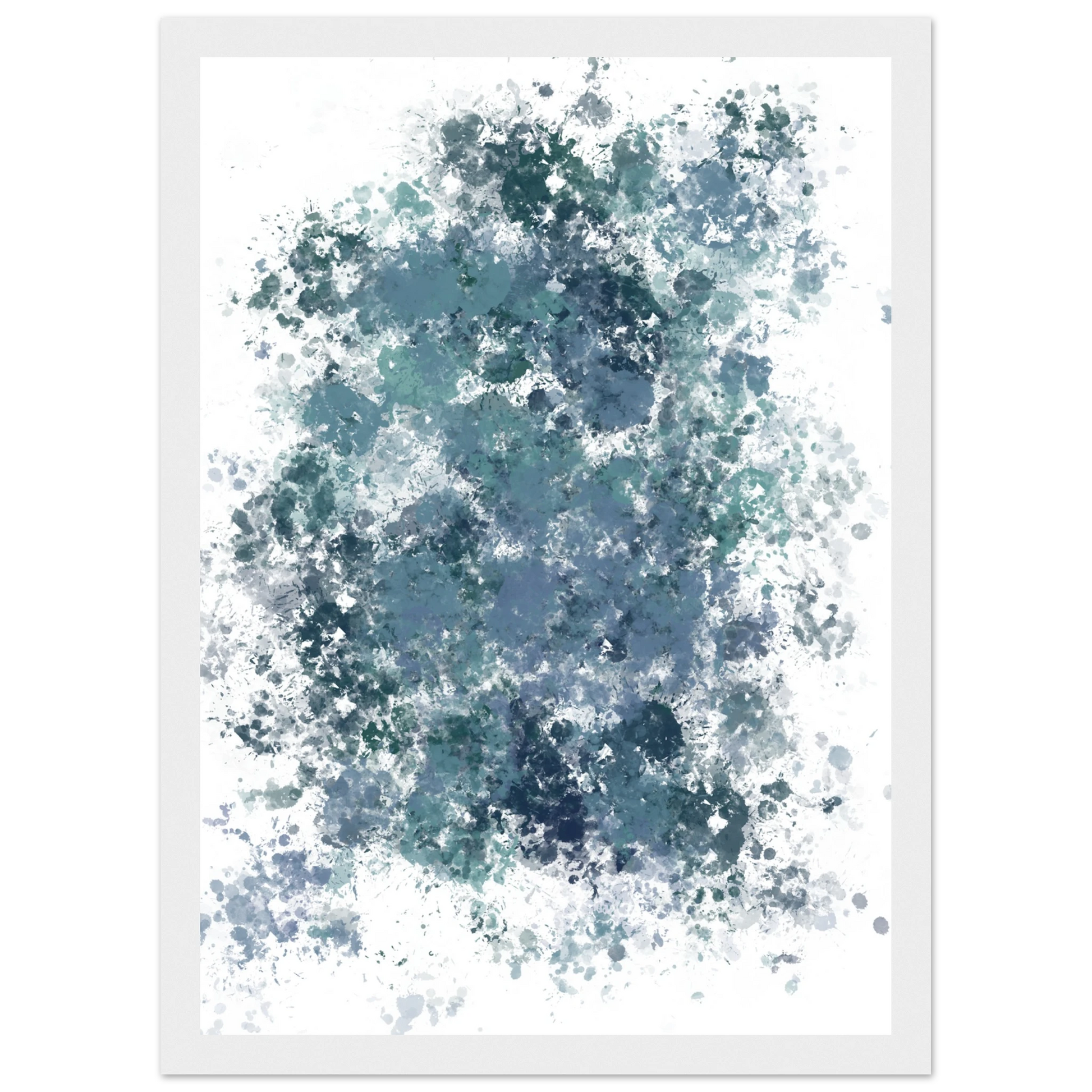 Explode art print in a Black frame size 21x29.7 cm / 8x12" affordable wall art by Art Aunty NZ