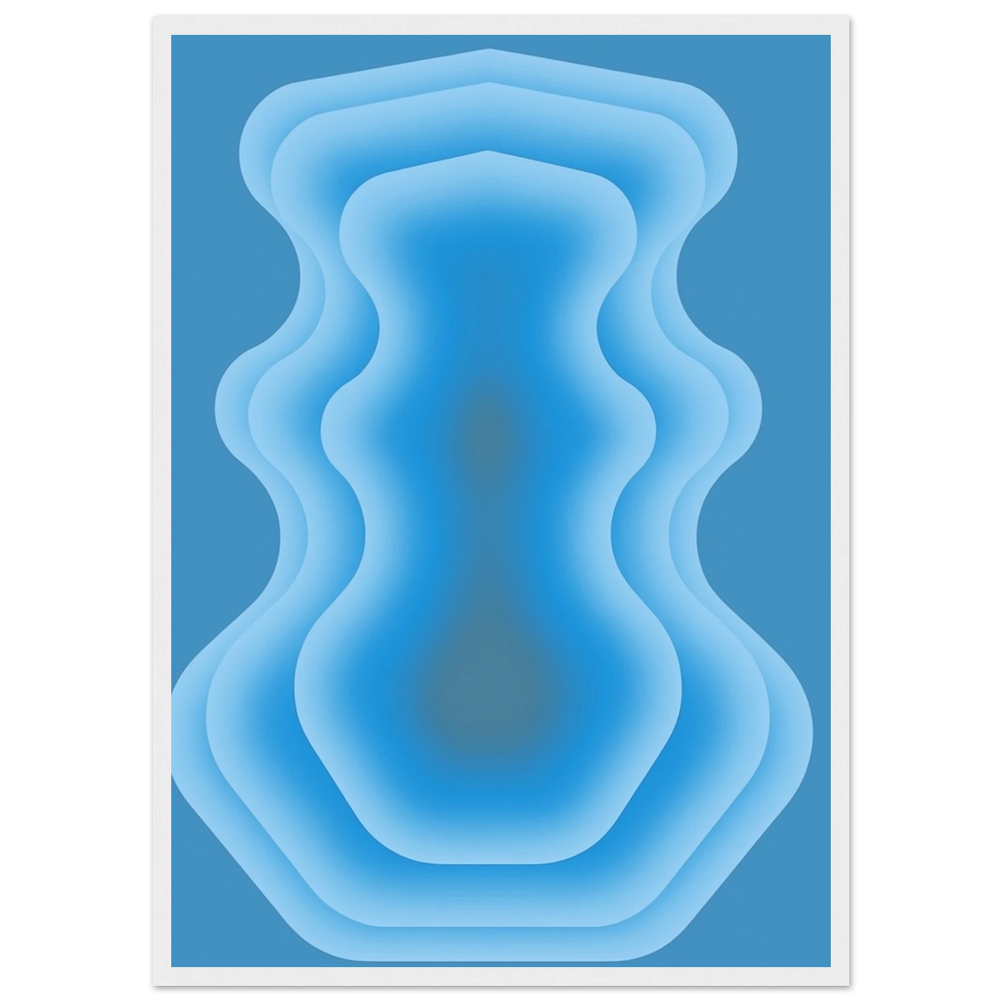 Deeper art print in a Wood frame size 21x29.7 cm / 8x12" affordable wall art by Art Aunty NZ