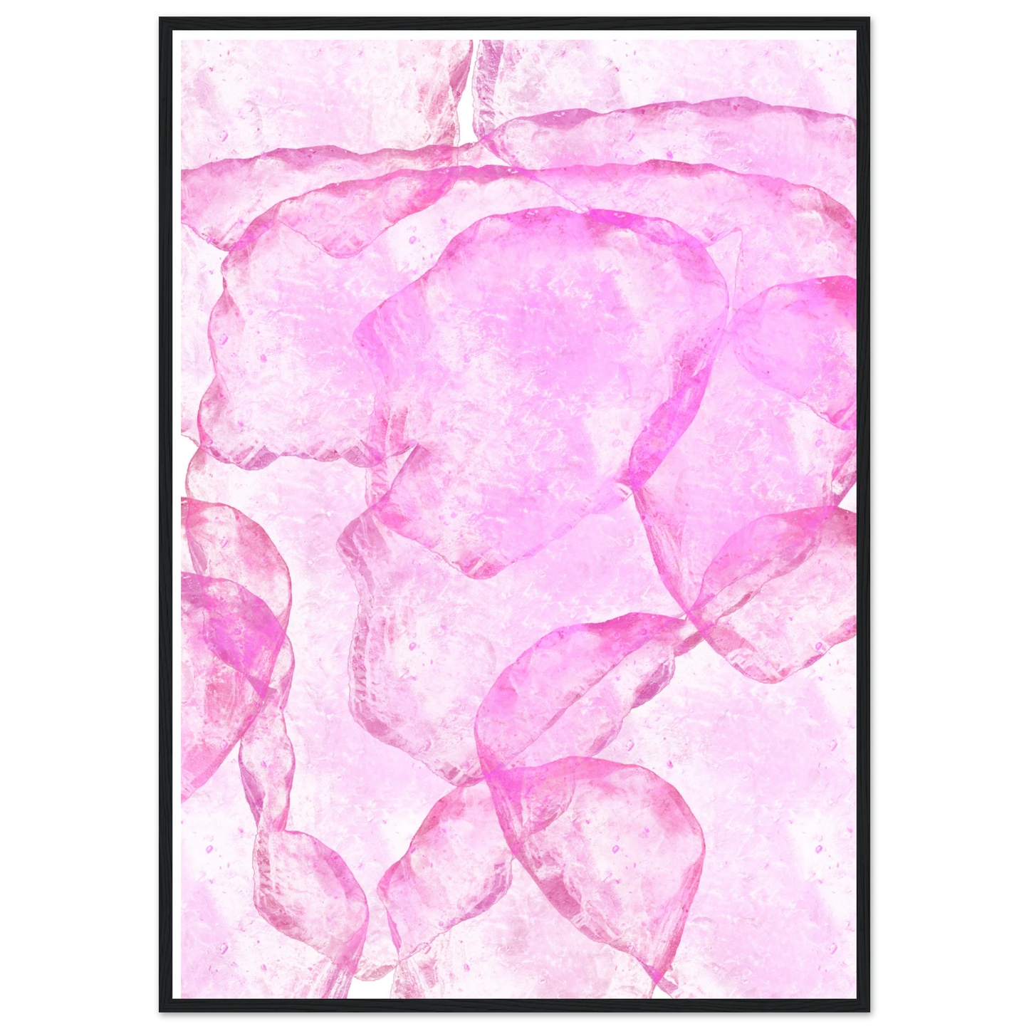 Blur art print in a White frame size A2 (42 x 59.4  cm) affordable wall art by Art Aunty NZ