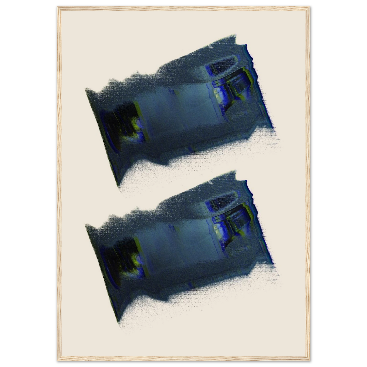 Closer look art print in a Wood frame size A1 (59.4 x 84.1  cm) affordable wall art by Art Aunty NZ