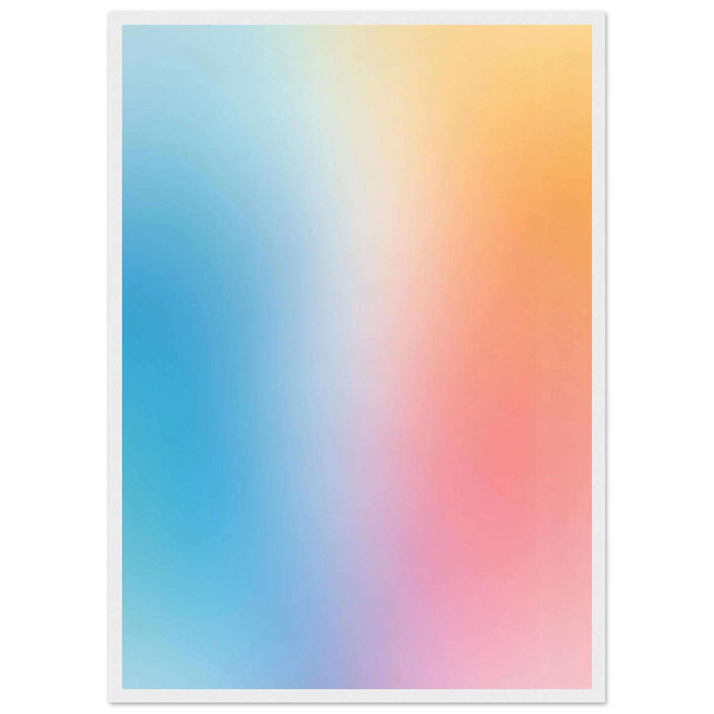 Rise art print in a Wood frame size A2 (42 x 59.4  cm) affordable wall art by Art Aunty NZ