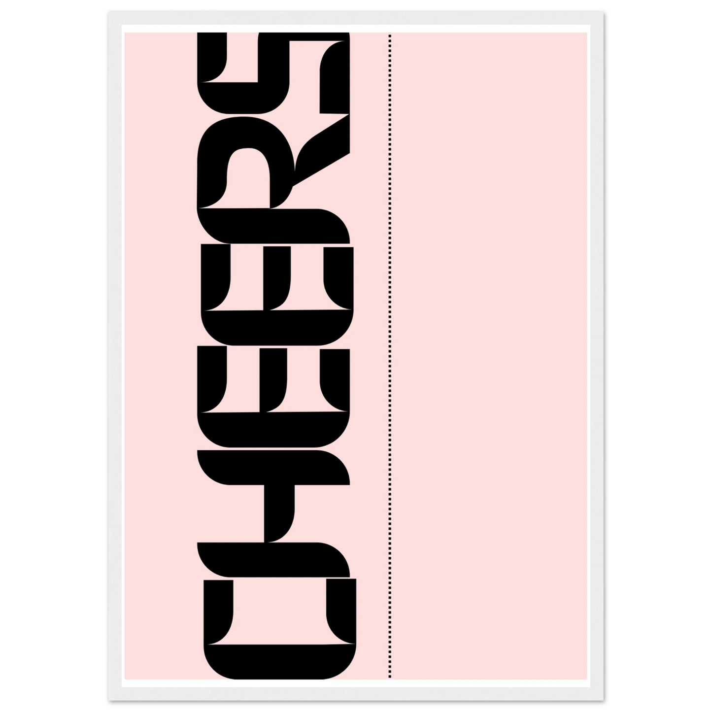 Blush 1 art print in a Wood frame size 21x29.7 cm / 8x12" affordable wall art by Art Aunty NZ