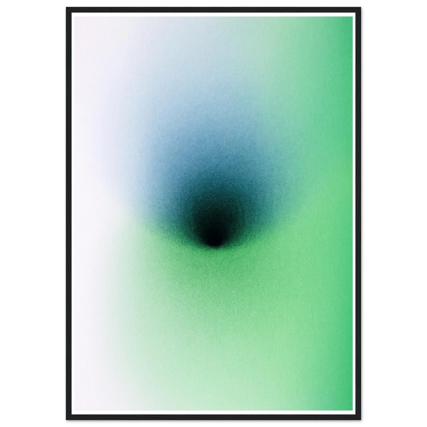 Depth art print in a Black frame size A2 (42 x 59.4  cm) affordable wall art by Art Aunty NZ