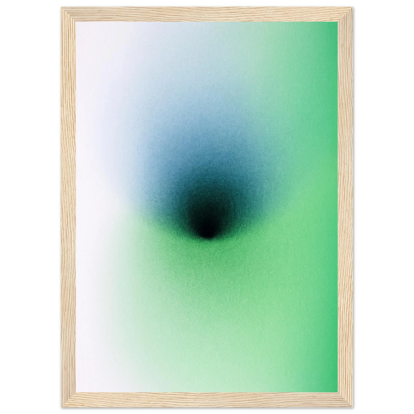 Depth art print in a Wood frame size A1 (59.4 x 84.1  cm) affordable wall art by Art Aunty NZ