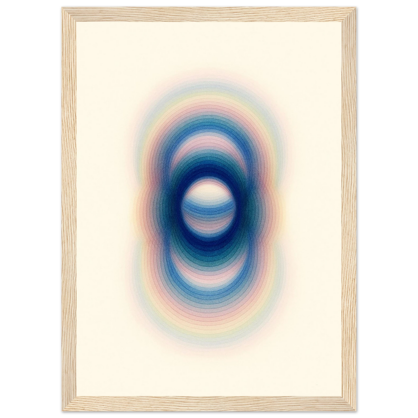 Trance art print in a Black frame size A1 (59.4 x 84.1  cm) affordable wall art by Art Aunty NZ
