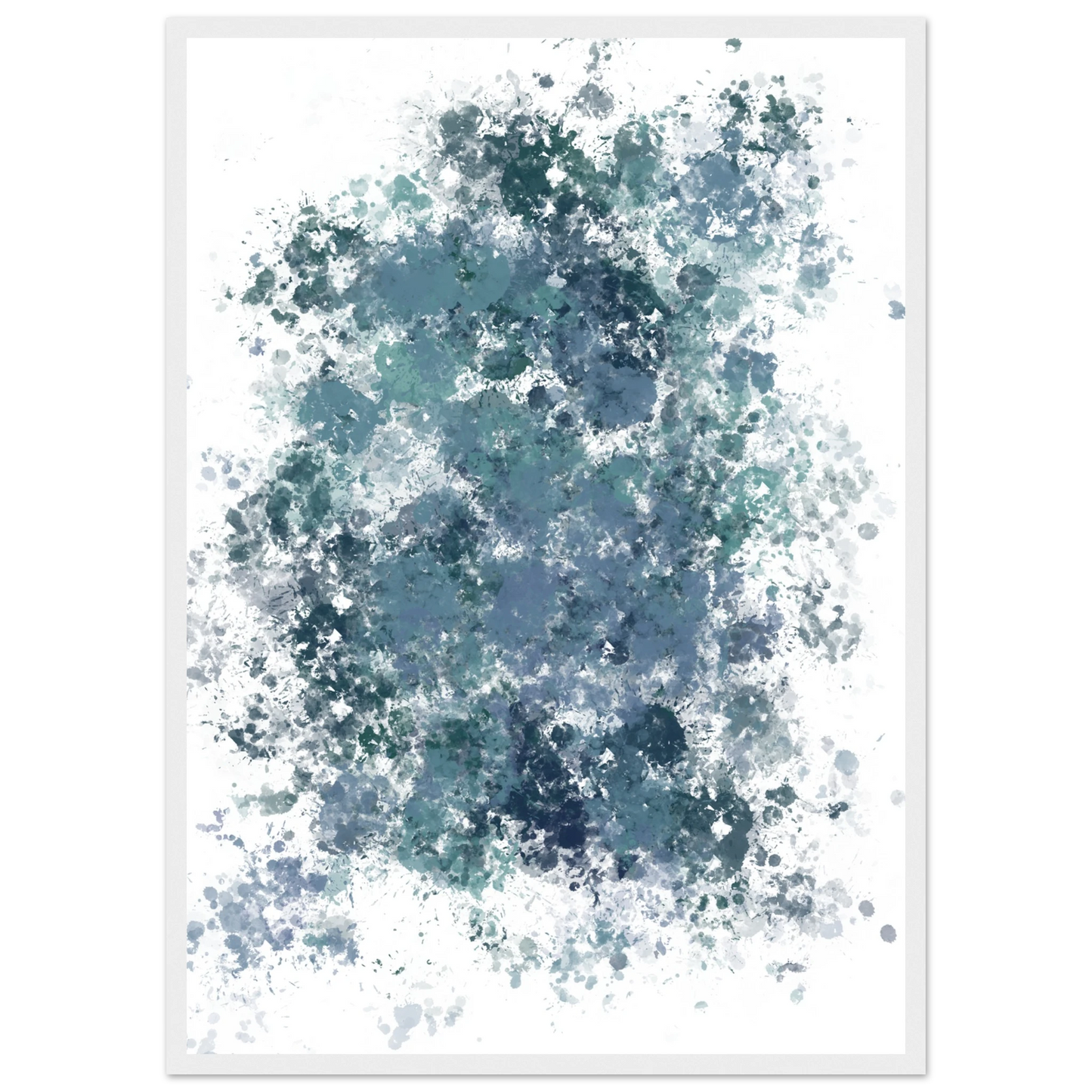 Explode art print in a Wood frame size A1 (59.4 x 84.1  cm) affordable wall art by Art Aunty NZ