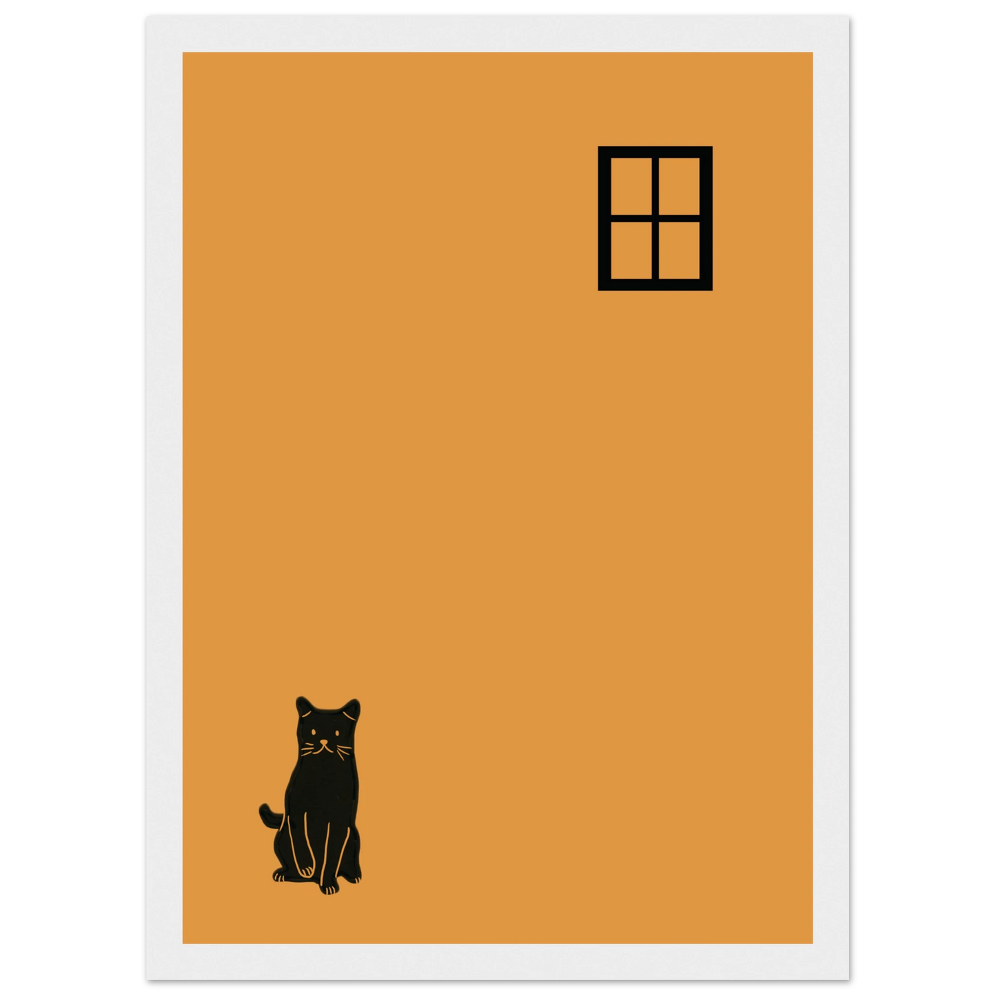 Window dream art print in a Black frame size 21x29.7 cm / 8x12" affordable wall art by Art Aunty NZ