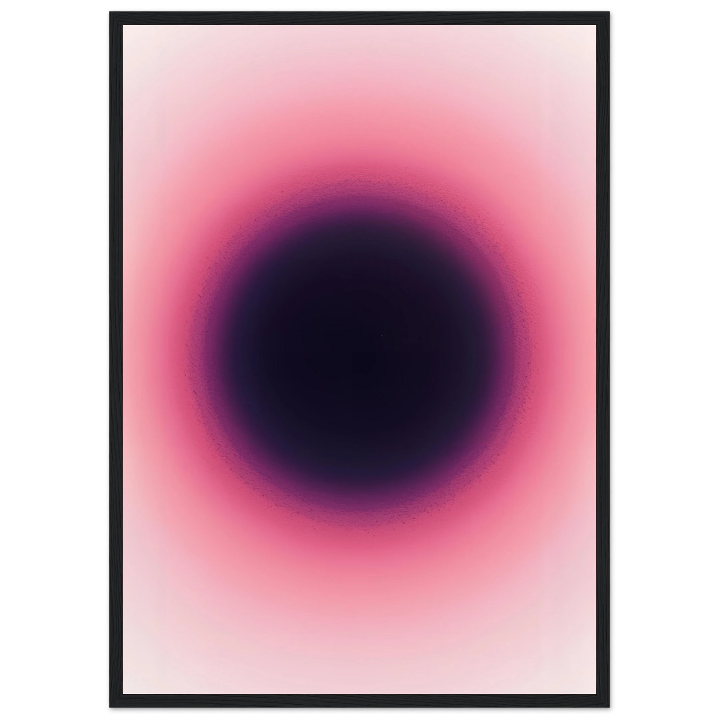 Abstract pink purple gradient art print by anya trut modern wall decor in various sizes frames art print in a Wood frame size 21x29.7 cm / 8x12" affordable wall art by Art Aunty NZ