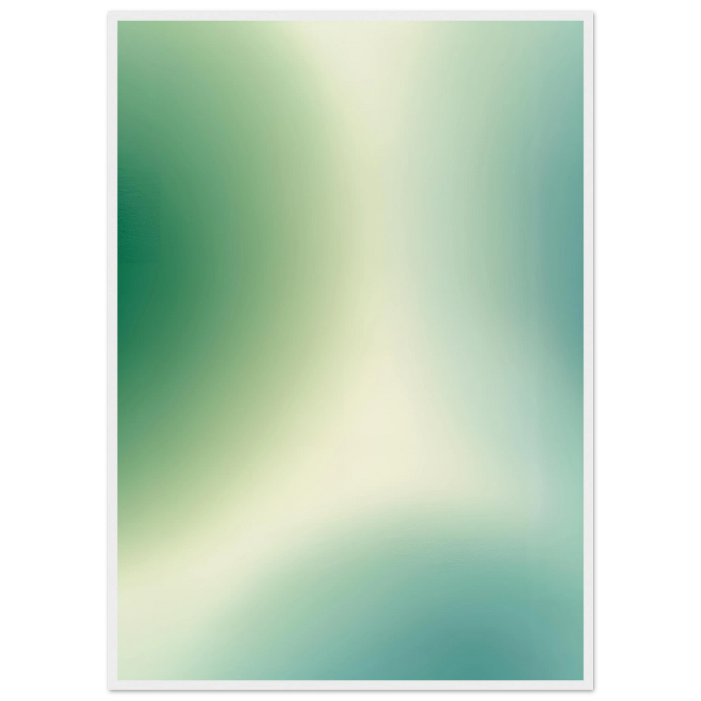 Abstract emerald dream framed art print by anya trut choose your size frame art print in a White frame size 21x29.7 cm / 8x12" affordable wall art by Art Aunty NZ