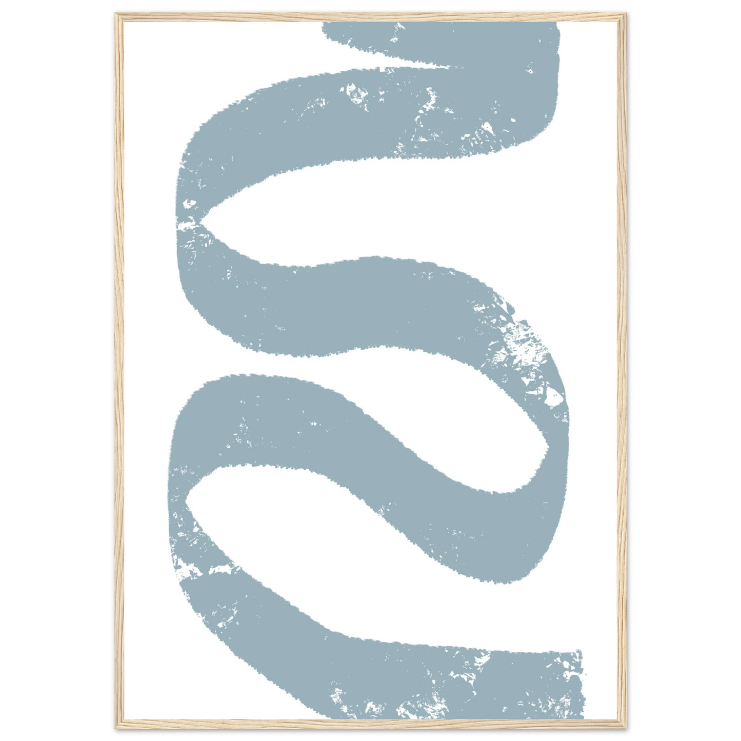 Feeling blue art print in a Black frame size A1 (59.4 x 84.1  cm) affordable wall art by Art Aunty NZ