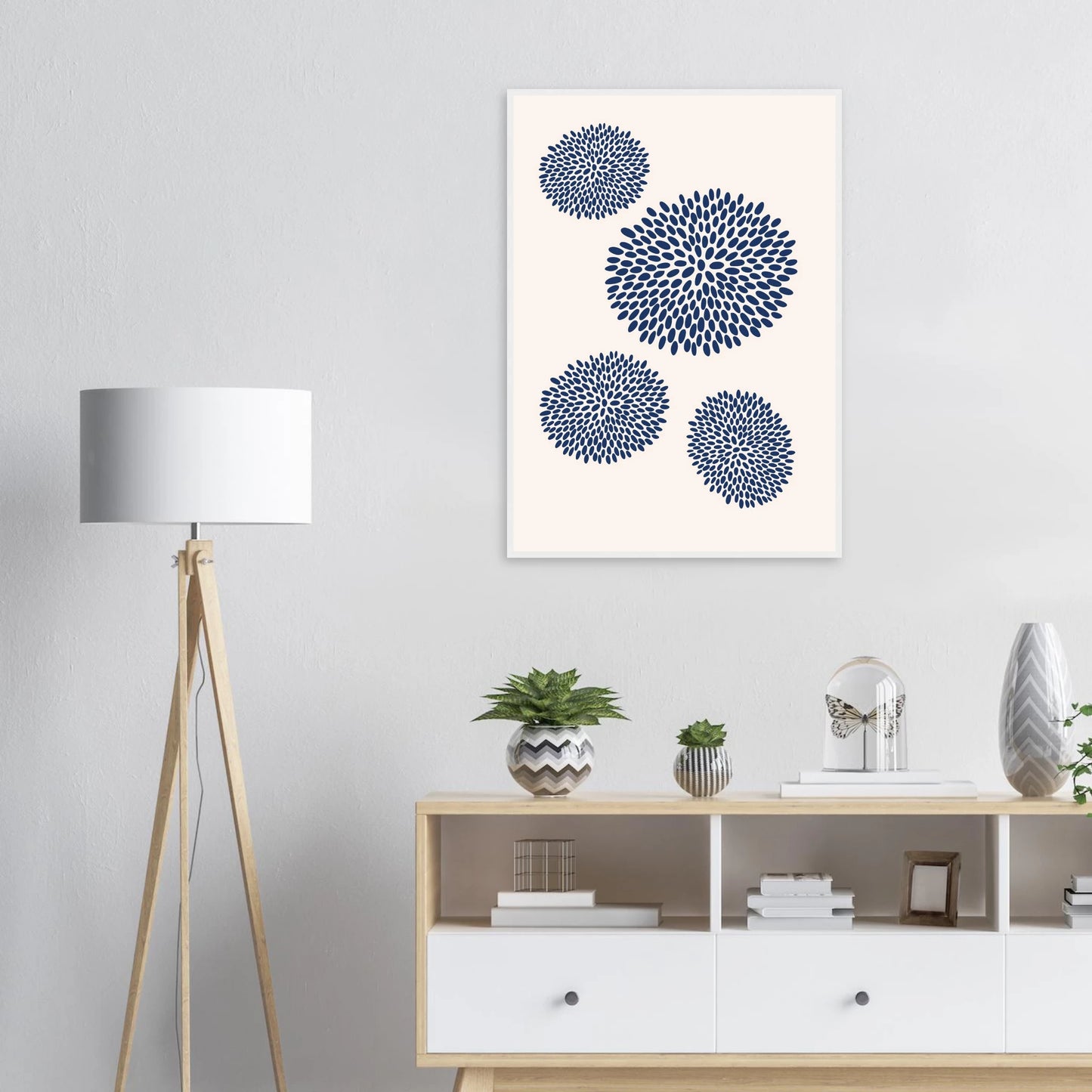 Gardenia art print in a  size  affordable wall art by Art Aunty NZ