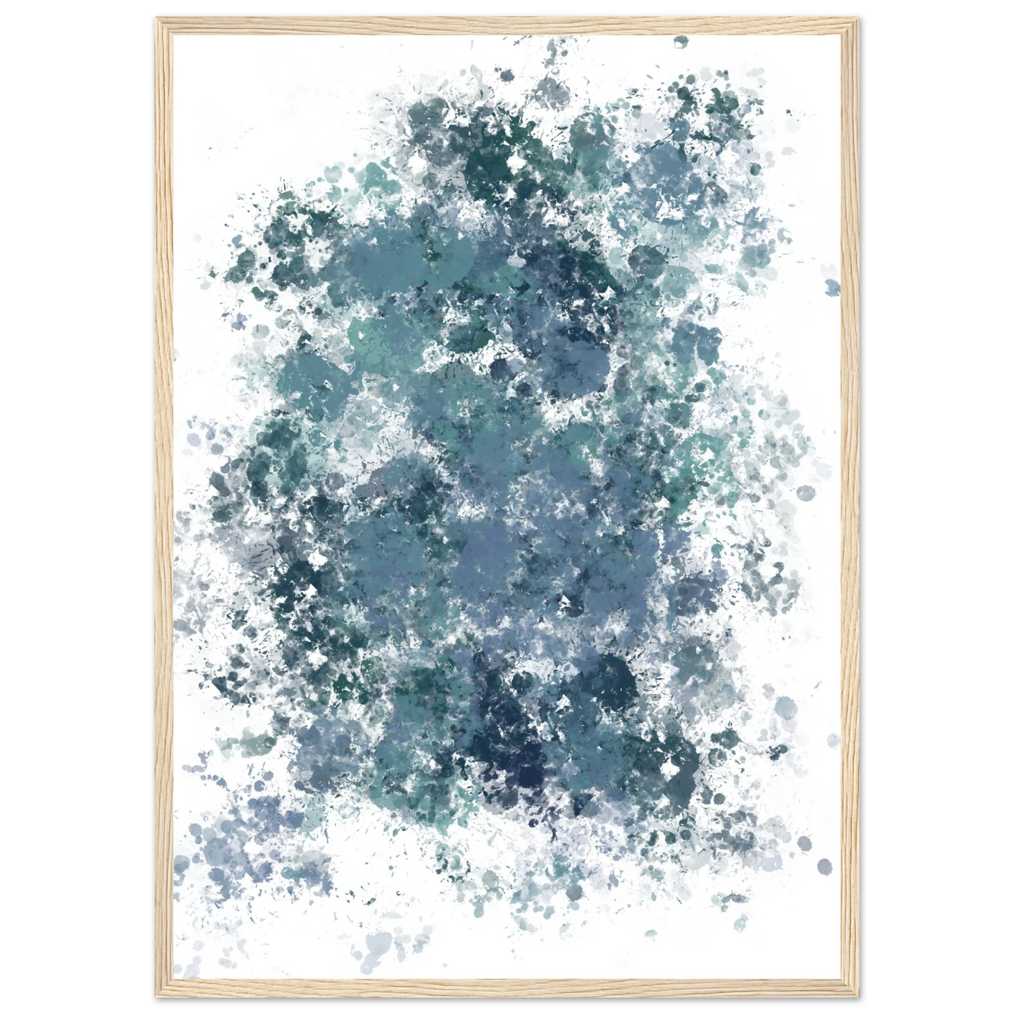 Explode art print in a White frame size A2 (42 x 59.4  cm) affordable wall art by Art Aunty NZ