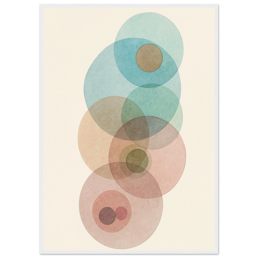 Together art print in a White frame size 21x29.7 cm / 8x12" affordable wall art by Art Aunty NZ