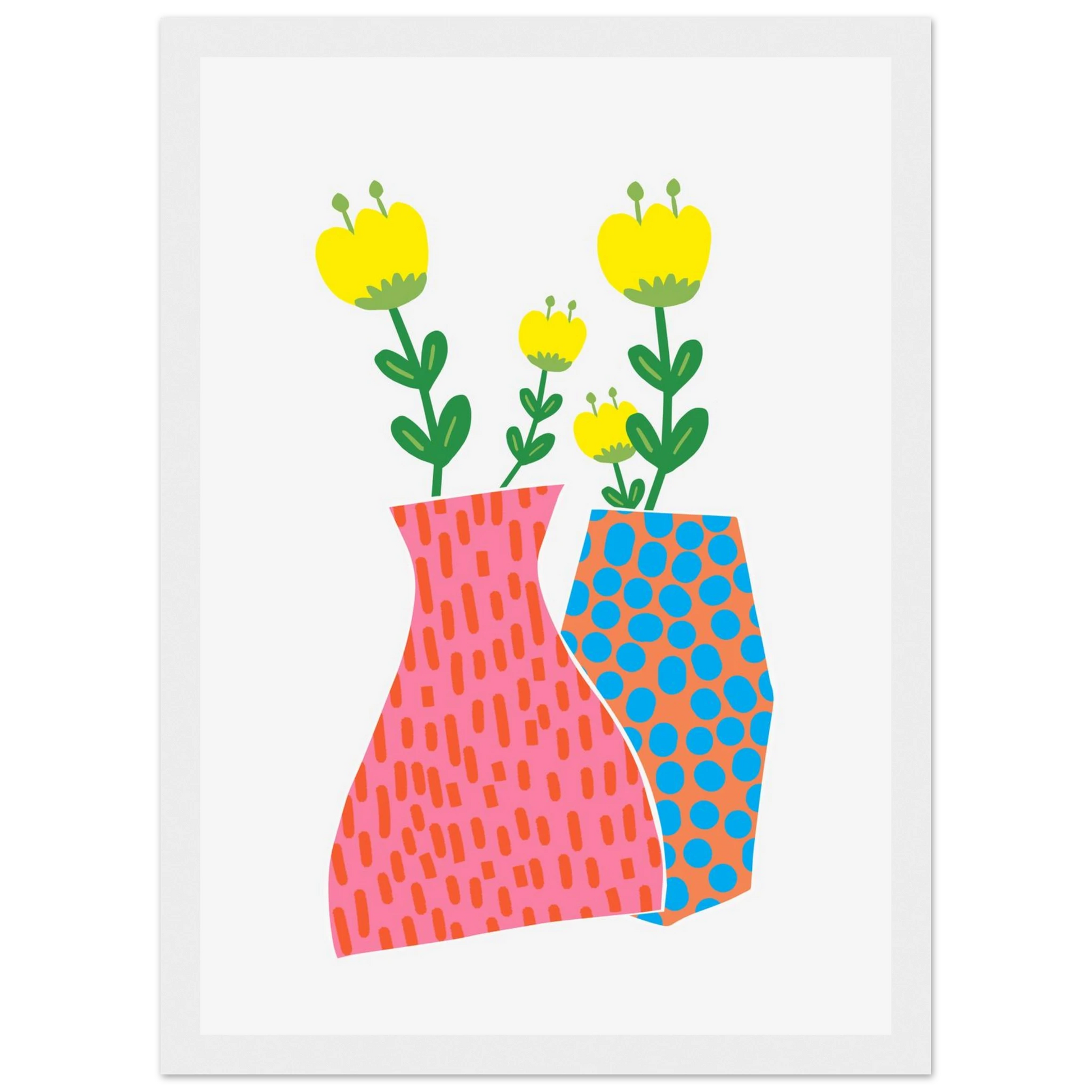 Maria art print in a White frame size A1 (59.4 x 84.1  cm) affordable wall art by Art Aunty NZ