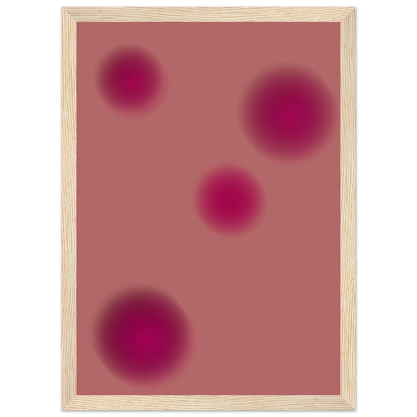 Good vibrations art print in a Wood frame size 21x29.7 cm / 8x12" affordable wall art by Art Aunty NZ